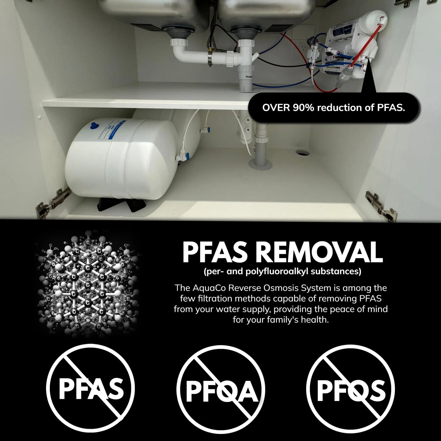 AquaCo ROCOMP Compact Reverse Osmosis System with Dedicated Tap