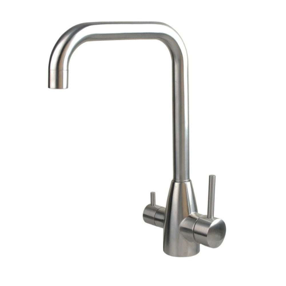 AquaCo Stainless Steel Petite 3 Way Mixer - Model: 3W-PET-SS
