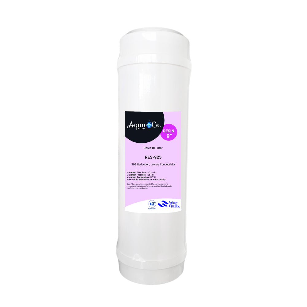 9" x 2.5" AquaCo Ion Exchange Resin Filter Cartridge