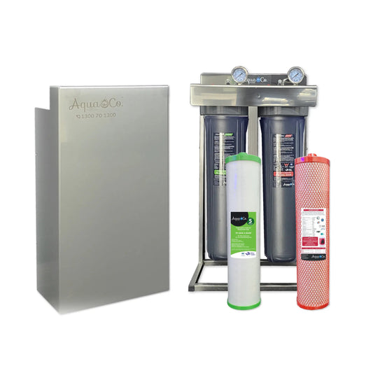 AquaCo® Premium Whole House Water Filter - Two Filtration Stages