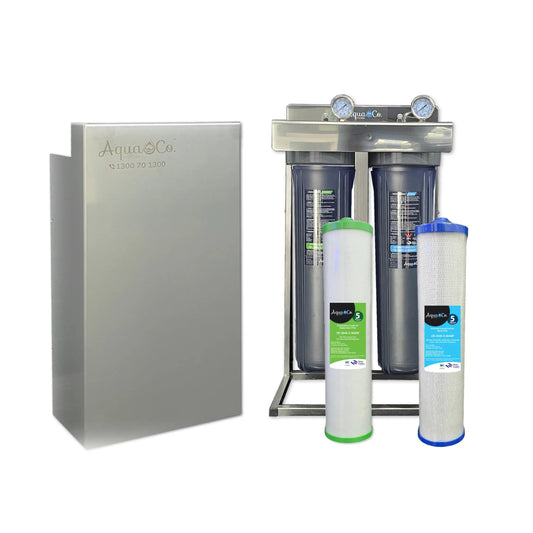 AquaCo® Classic Whole House Water Filter – Two Filtration Stages