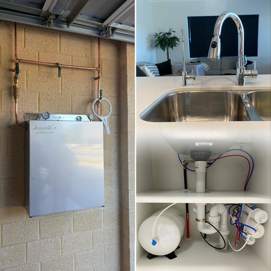 AquaCo Premium PFAS Whole House Water Filter System with ROCOMP Reverse Osmosis
