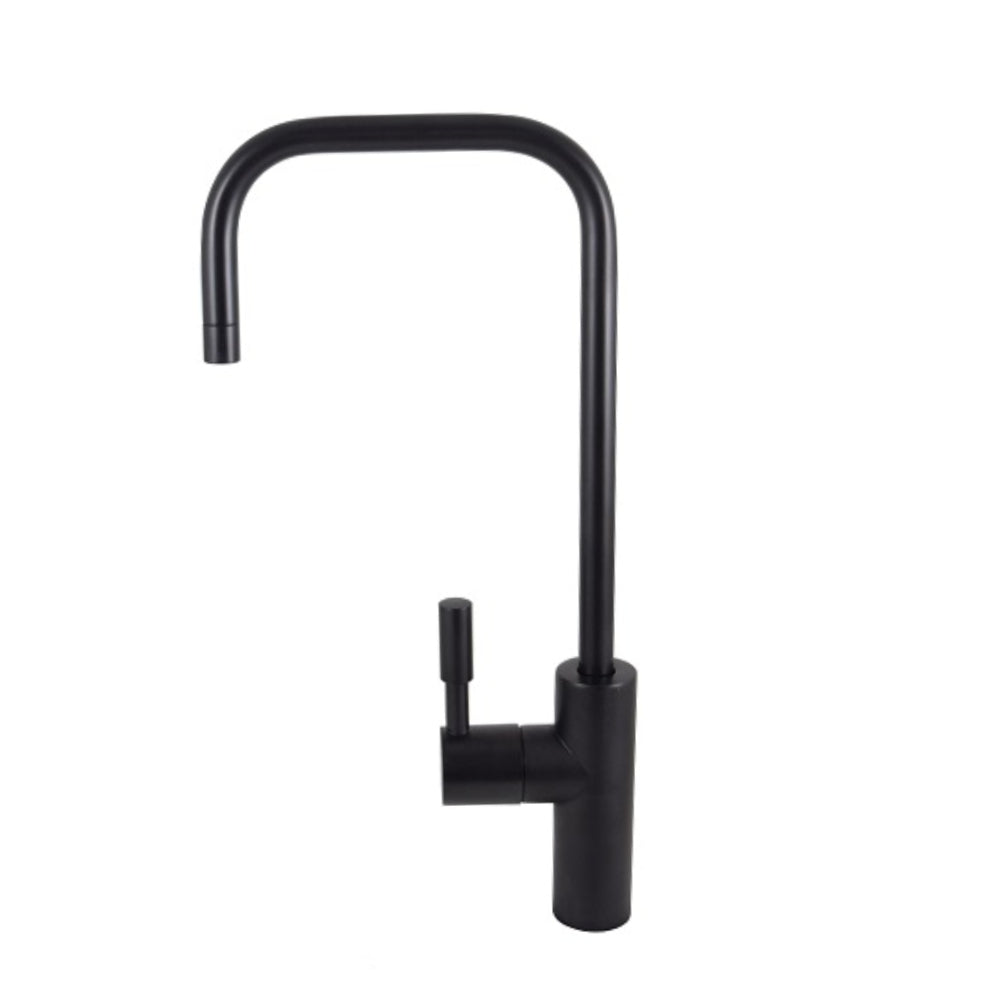 AquaCo Matte Black Long Petite Water Filter Tap - Model: TAP-PETITE-MB