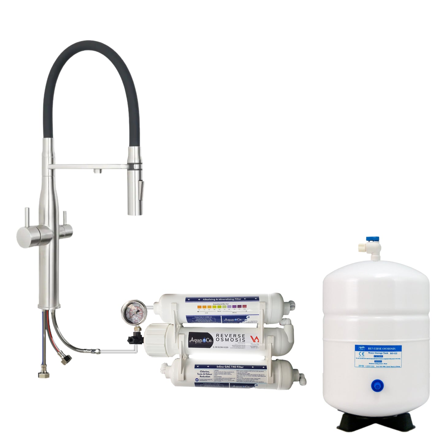 AquaCo ROCOMP Compact Reverse Osmosis System with 3 Way Mixer