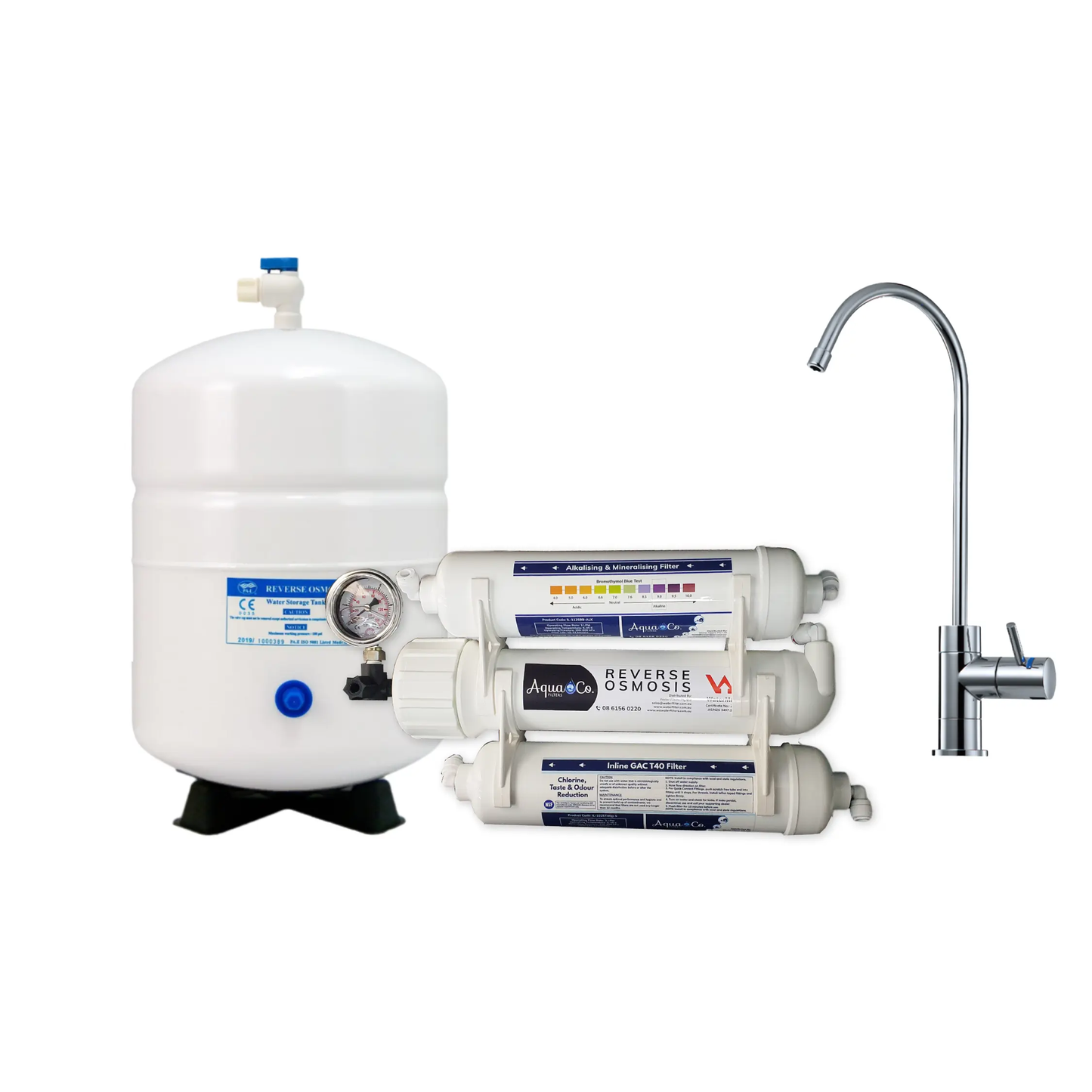 AquaCo ROCOMP Compact Reverse Osmosis System with Dedicated Tap