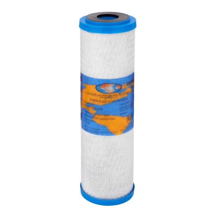 10" x 2.5" 1 Micron Omnipure Carbon Block Cartridge