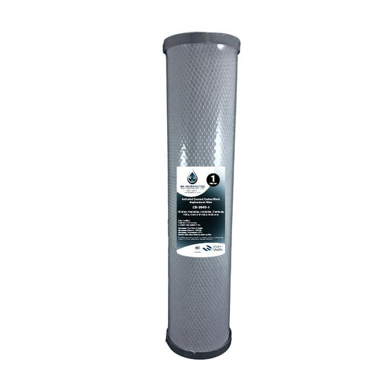 20" x 4.5" 1 Micron Nano Silver Coconut Shell Activated Carbon Block Cartridge