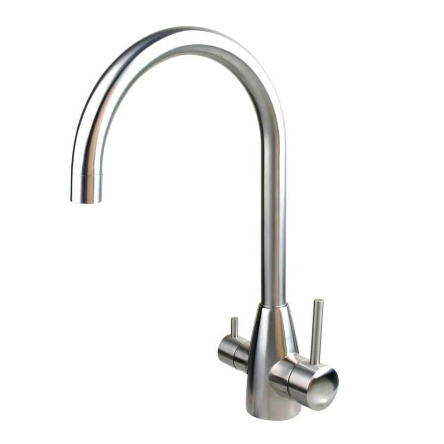 AquaCo Stainless Steel High Loop 3 Way Mixer - Model: 3W-HL-SS
