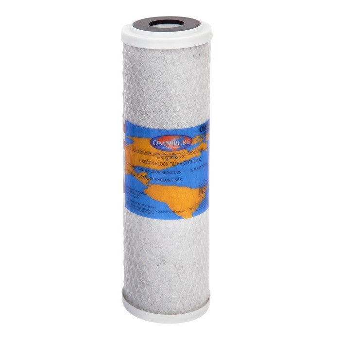 9" x 2.5" 10 Micron Omnipure Carbon Block Cartridge