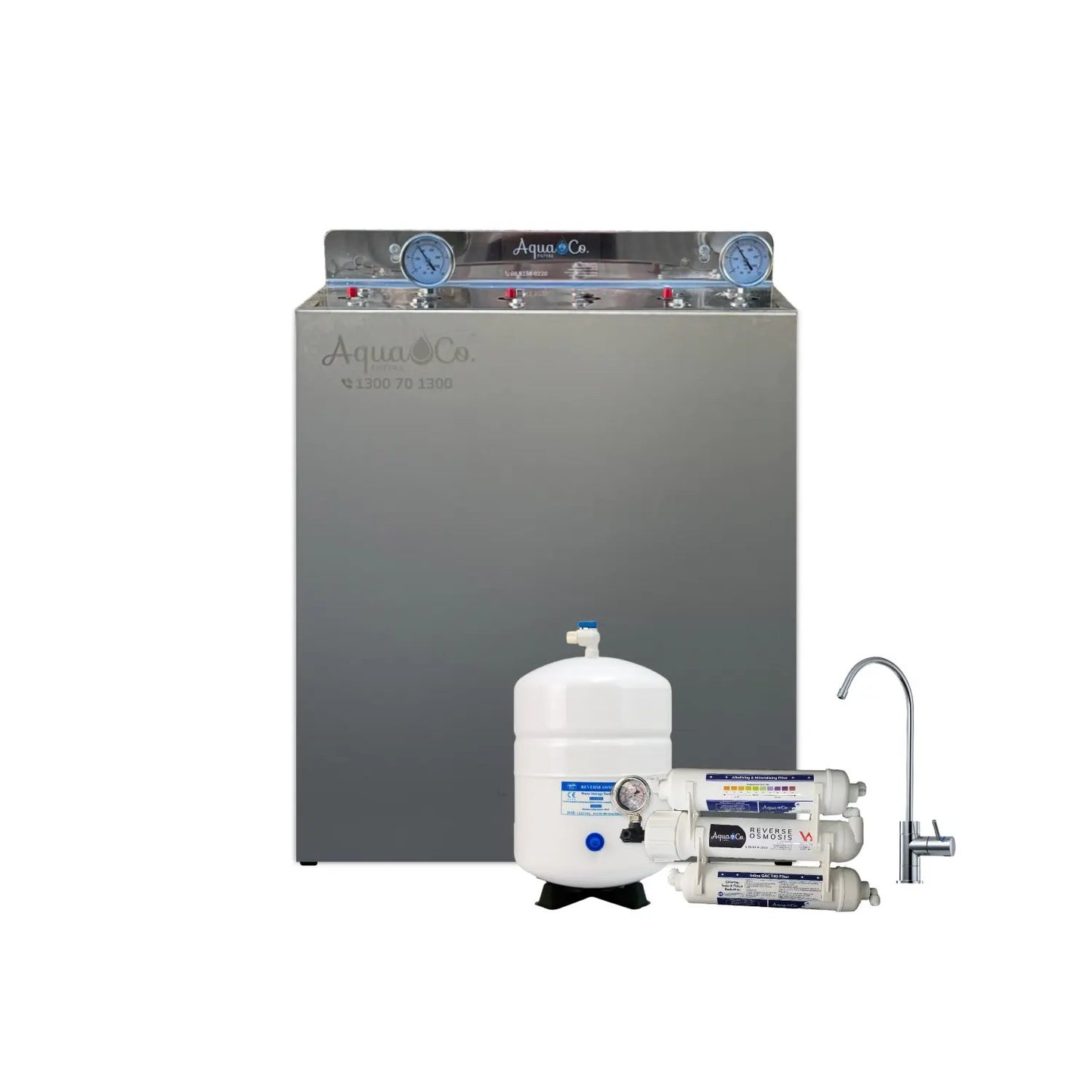 AquaCo SYS-203-WAWF Whole House Water Filter System W/ ROCOMP Reverse Osmosis