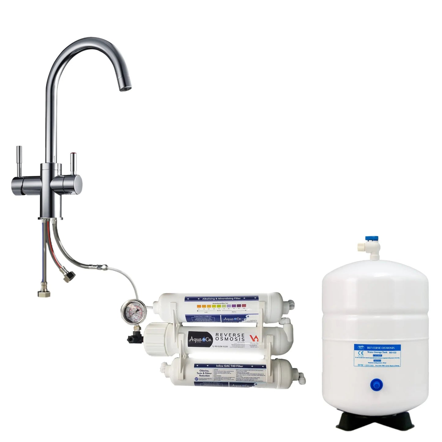 AquaCo ROCOMP Compact Reverse Osmosis System with 3 Way Mixer