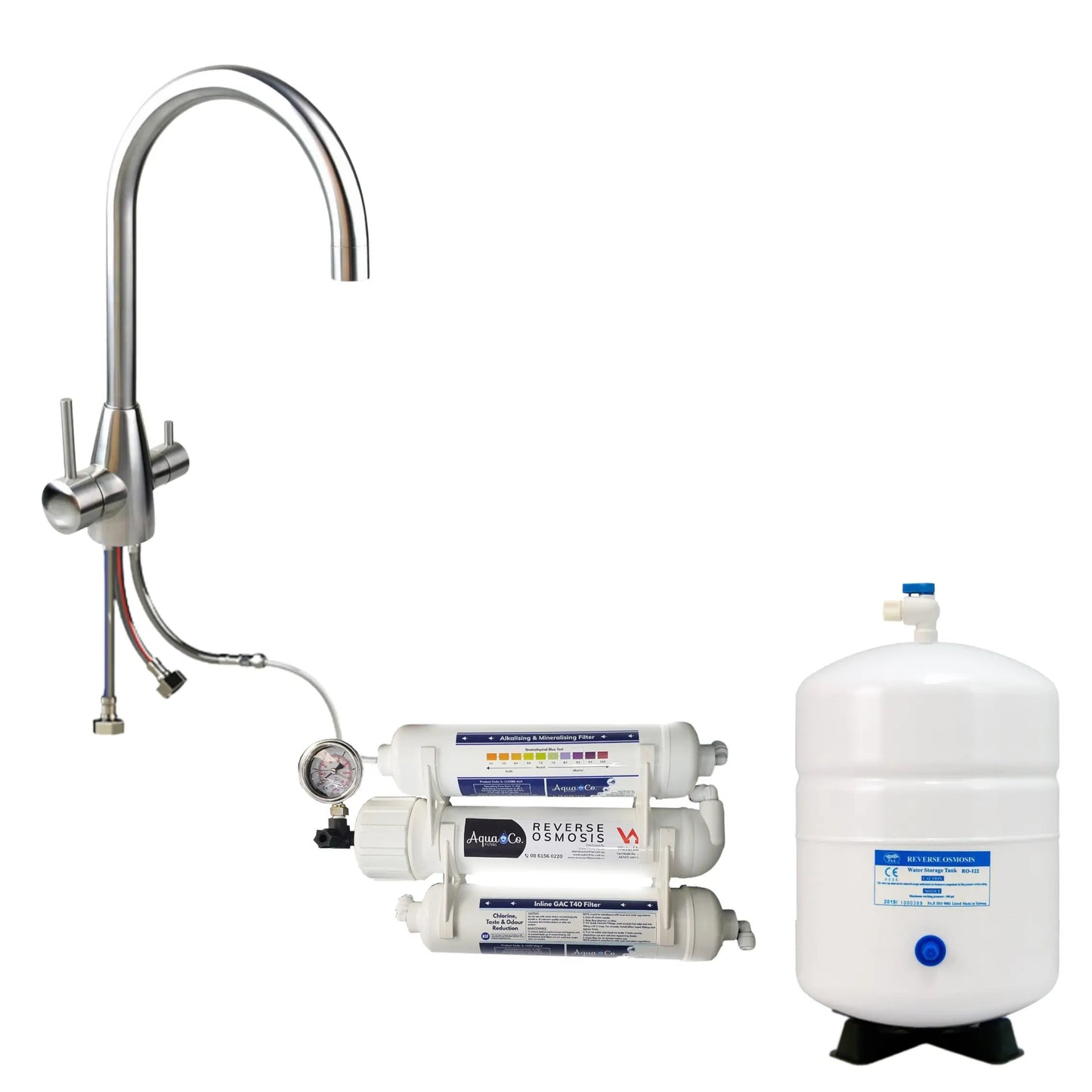 AquaCo ROCOMP Compact Reverse Osmosis System with 3 Way Mixer