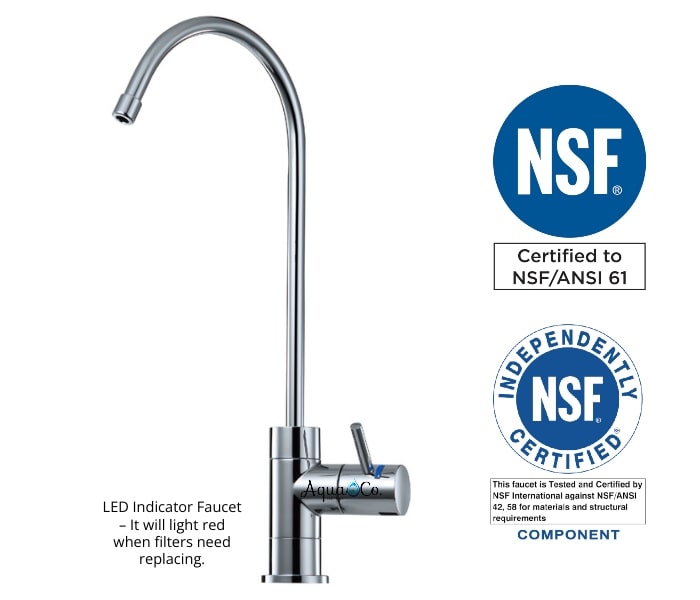 Inline Filter with Dedicated Tap - One Filtration Stage - For Chlorine, Taste, Odours and Parasites.