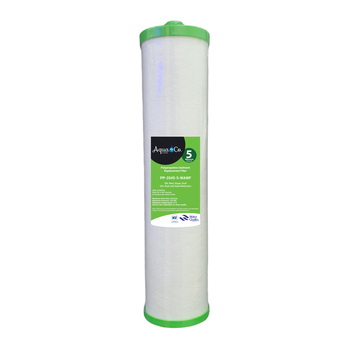 AquaCo 20" x 4.5" 5 Micron Polyspun Sediment Filter