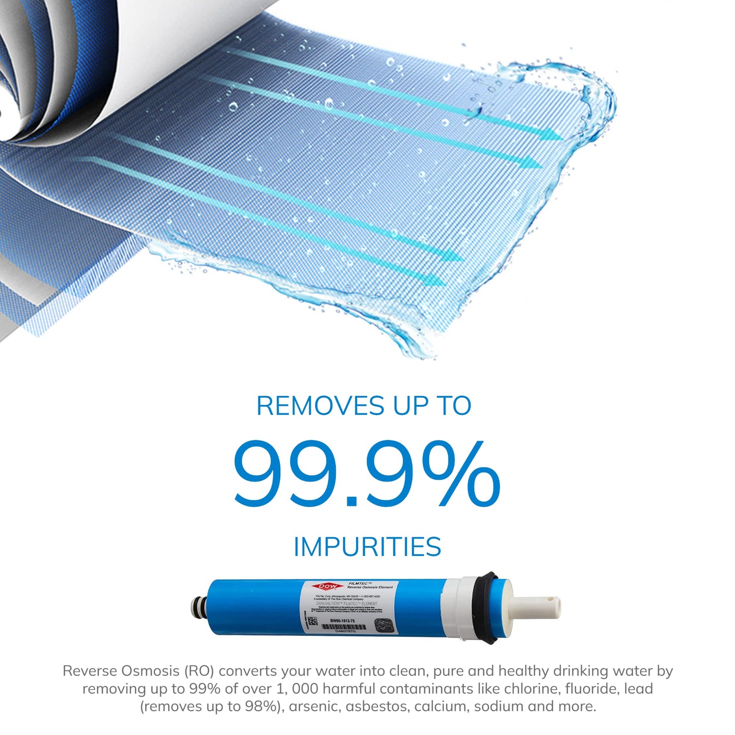 Dow FilmTec 75 GPD Residential Reverse Osmosis Membrane