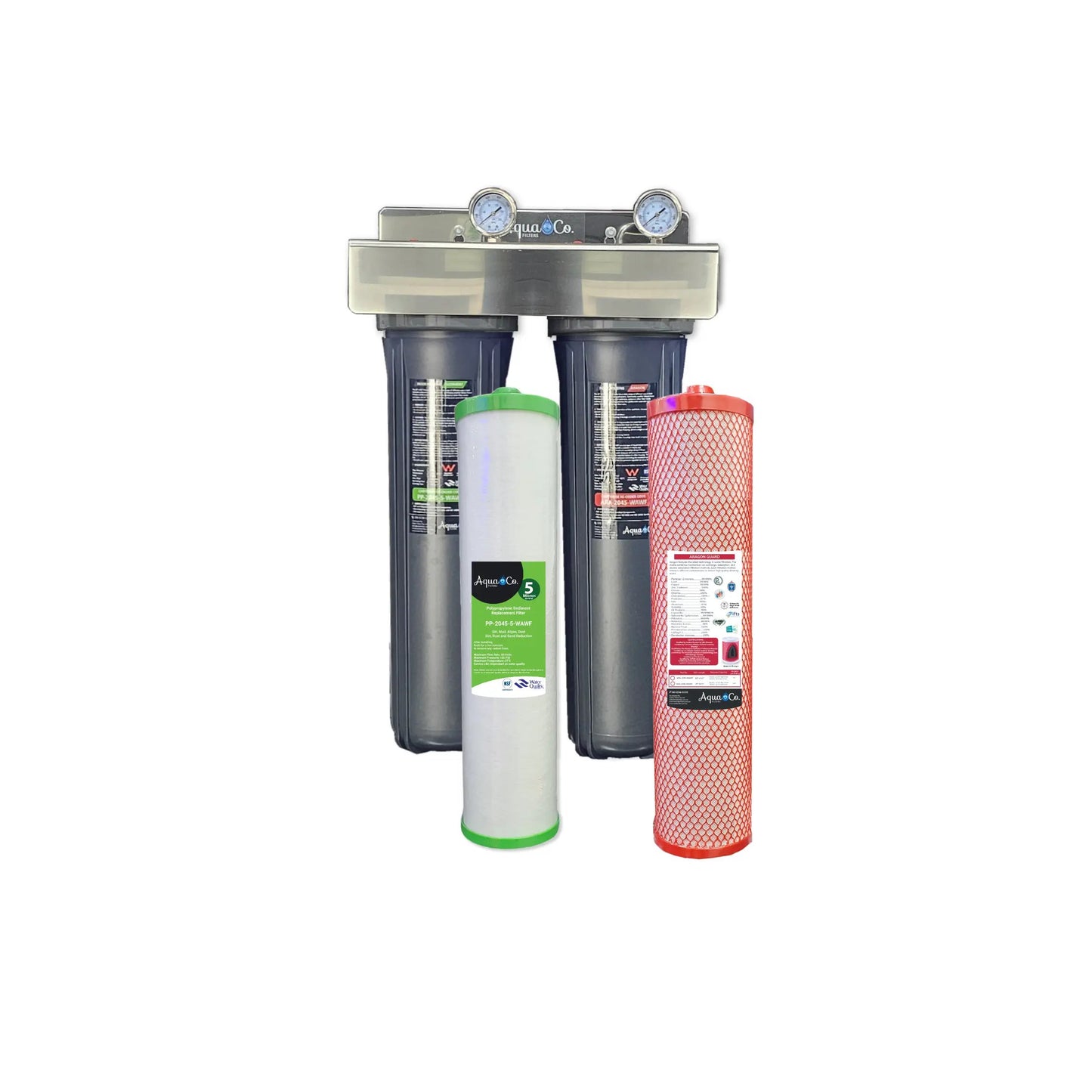 Premium Whole House Water Filter - Two Filtration Stages