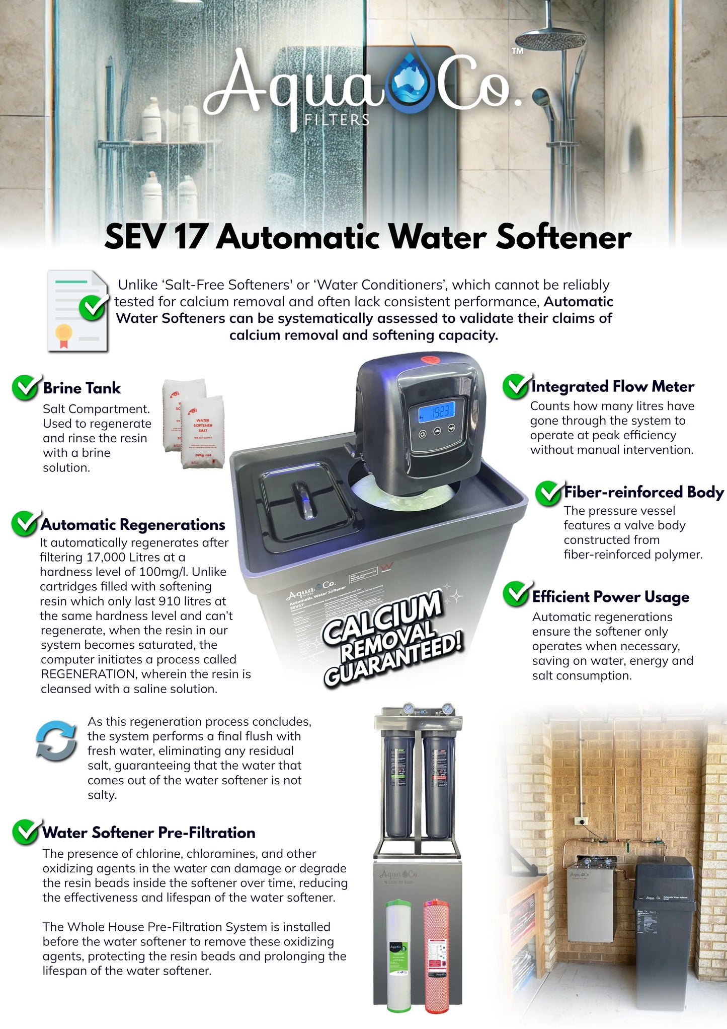 Water Softening Filter System SEV17 with Classic Pre-Filtration