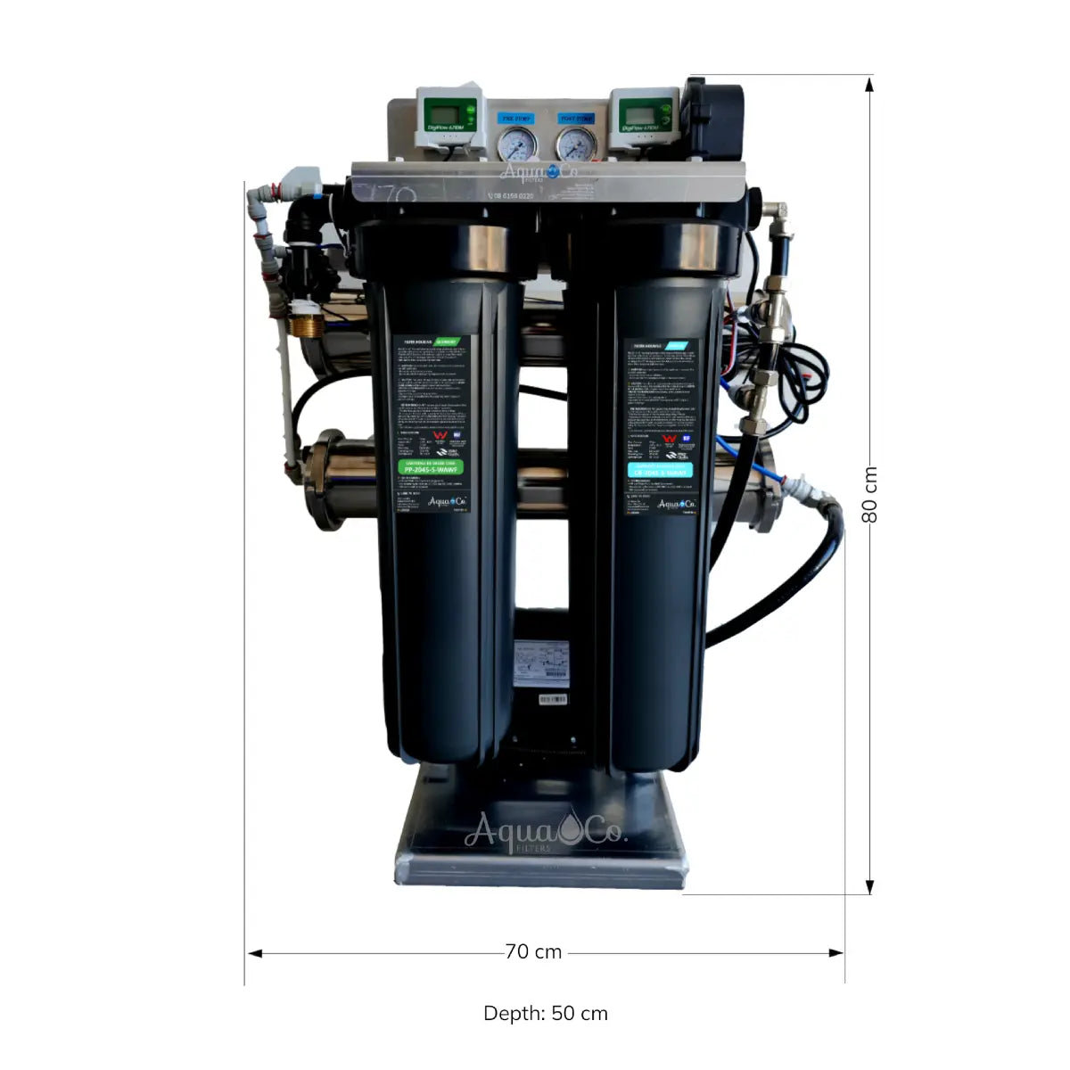 AquaCo Industrial Reverse Osmosis (9500 Litres per Day) - Model: RO-IND9500