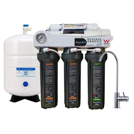 AquaCo ROUSA 5 Stage Undersink Reverse Osmosis Drinking Water Filter System