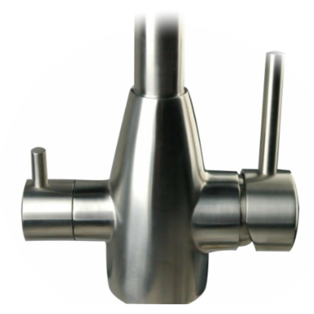 AquaCo Stainless Steel Petite 3 Way Mixer - Model: 3W-PET-SS