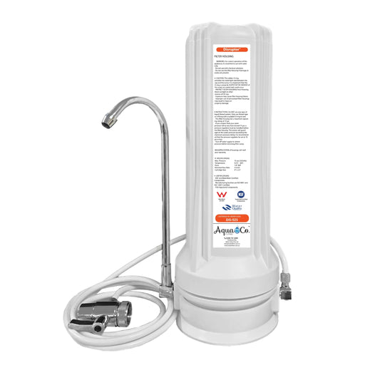 AquaCo CTOP-925D Countertop Water Filter - Reduces PFAS, Chlorine, Taste, Odours, Parasites, Viruses, Bacteria, and Lead.