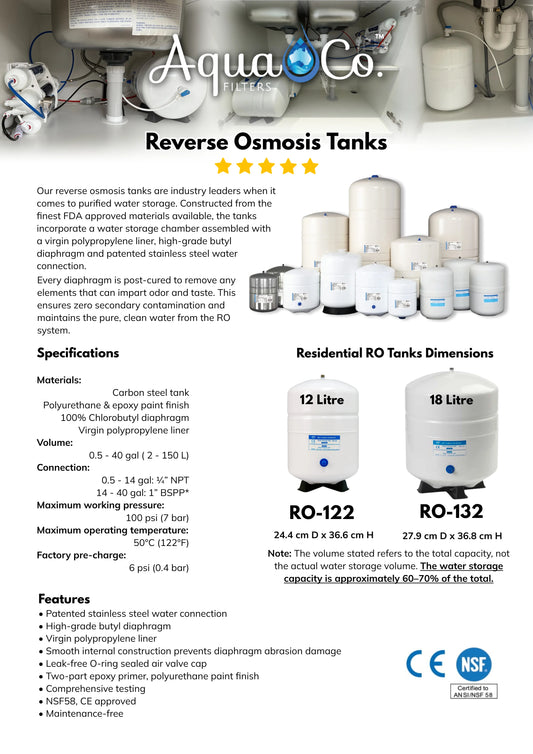 Reverse Osmosis Tanks