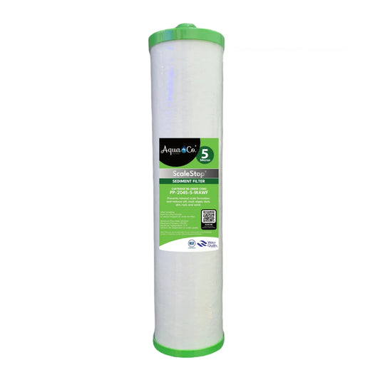 AquaCo 20" x 4.5" Triple Gradient ScaleStop Sediment Filter