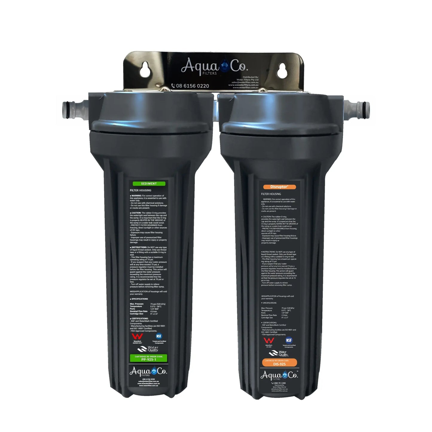 Premium Caravan Water Filter - Two Filtration Stages