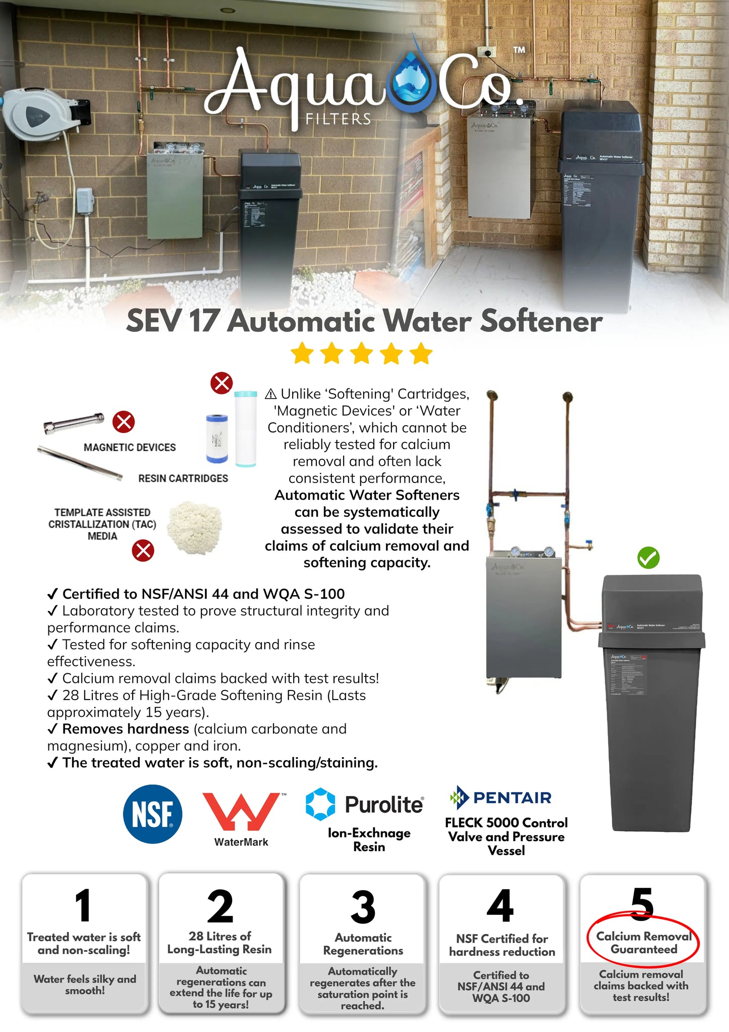 Water Softening Filter System SEV17 with Classic Pre-Filtration