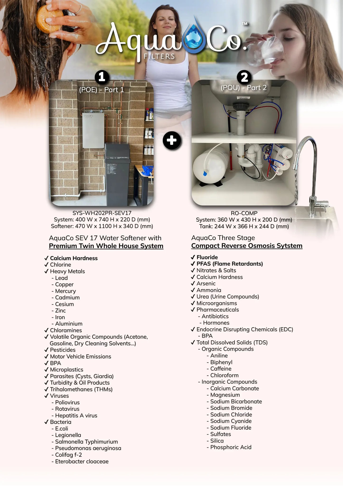 Whole House Water Filtration System and SEV17 Softener Combo Pro