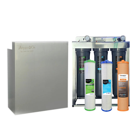 AquaCo Premium PFAS Three Stage Whole House Water Filter
