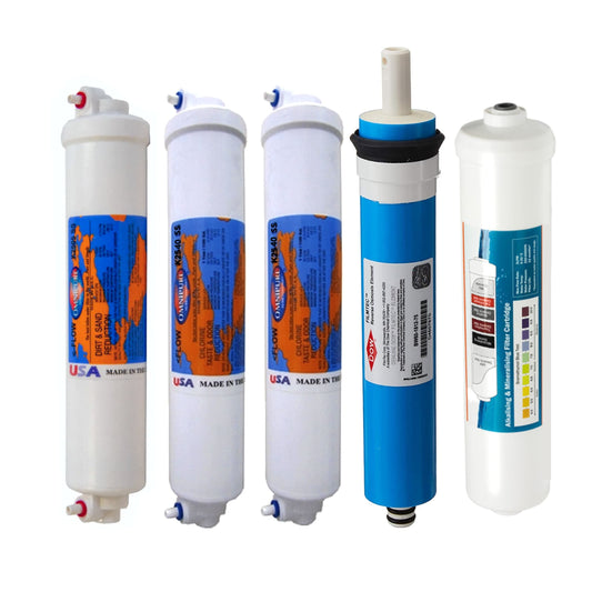 AquaCo Bundle Deal: ROIL 5 Stage Countertop Reverse Osmosis Replacement Filters